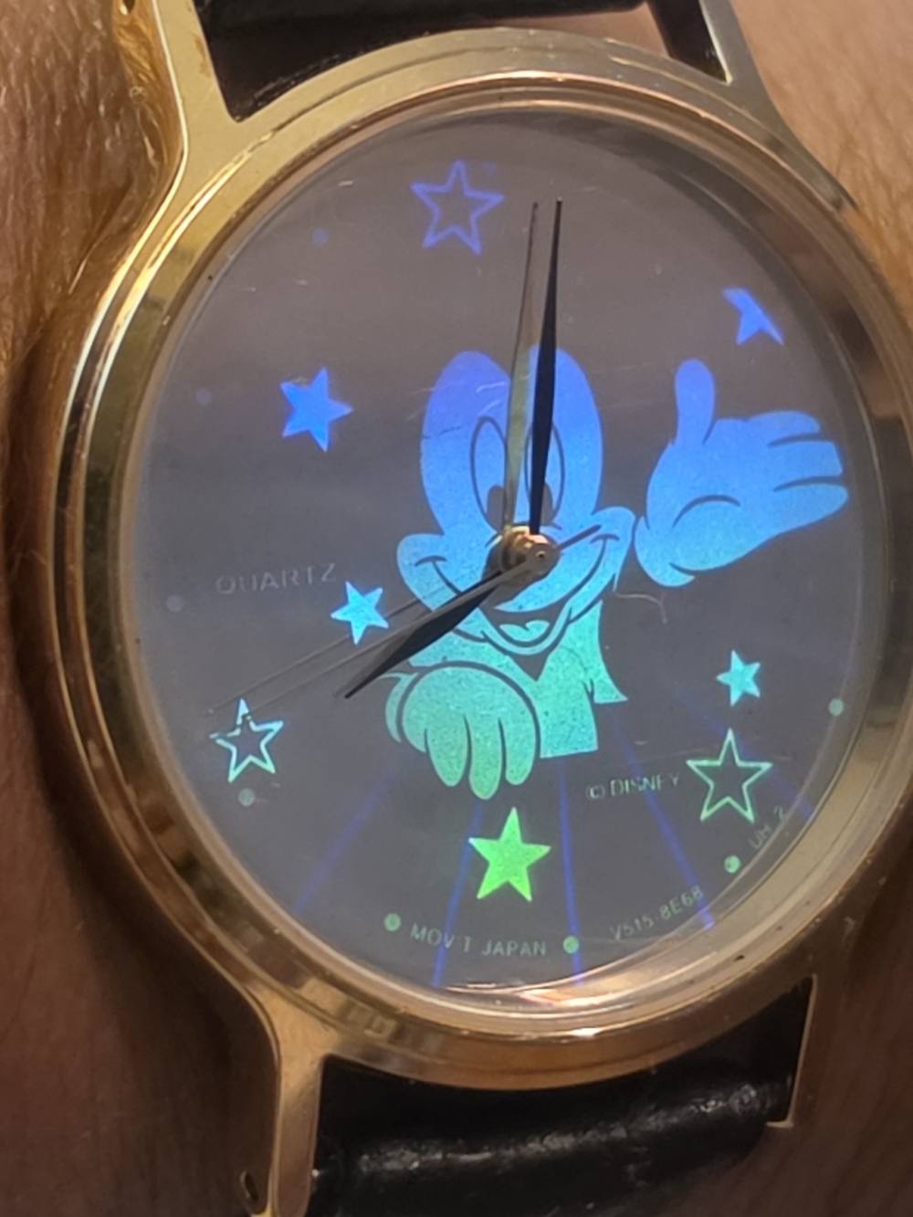 Working Rare Vintage Lorus Disney Mickey Mouse Hologram Watch V515-8A00